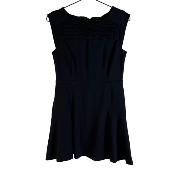 Banana Republic Dresses & Skirts - Banana Republic Womens A Line Dress Black Stretch Cap Sleeve Knit Petites 8P